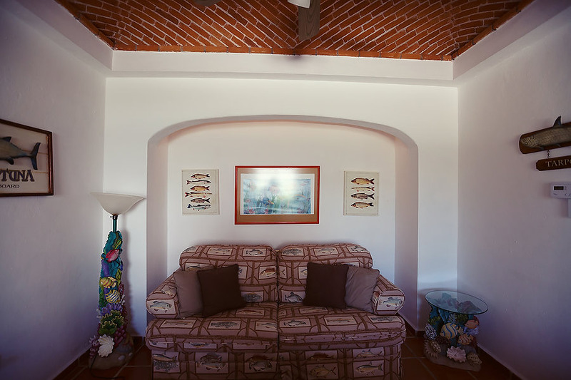 Puerto Morelos |Secret Beach Villas | Fish Villa | Sleeper Sofa in the Upstairs Open Den Area