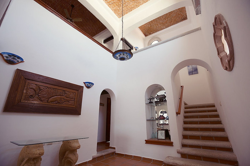 Puerto Morelos |Secret Beach Villas | Fish Villa | Foyer with  Double Cupola Ceilings